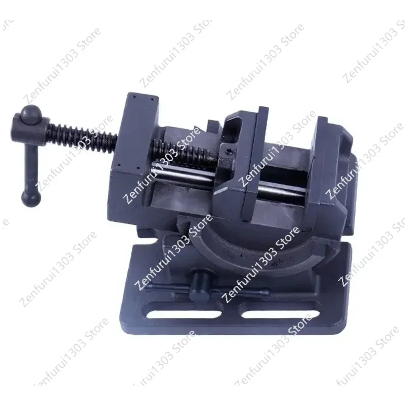 

3-Inch Vise 0-90 Degree Guide Rod Type Tiltable Fixture Hardware Tools Thickened Screw Rod Adjustable Angle Flat Nose Pliers