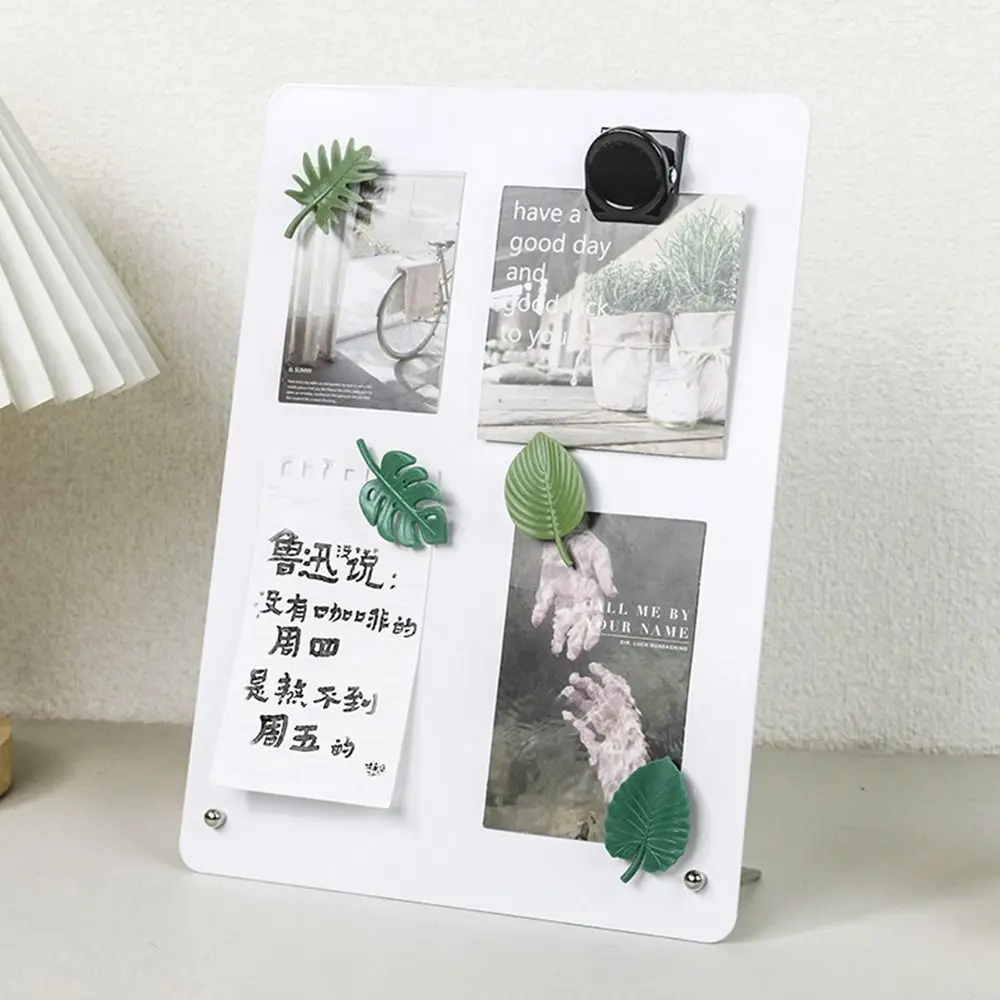 Metal Magnetic Blackboard DIY Design Badge Notes Storage Desktop Message Board Vertical Storage Display Board Bulletin Board