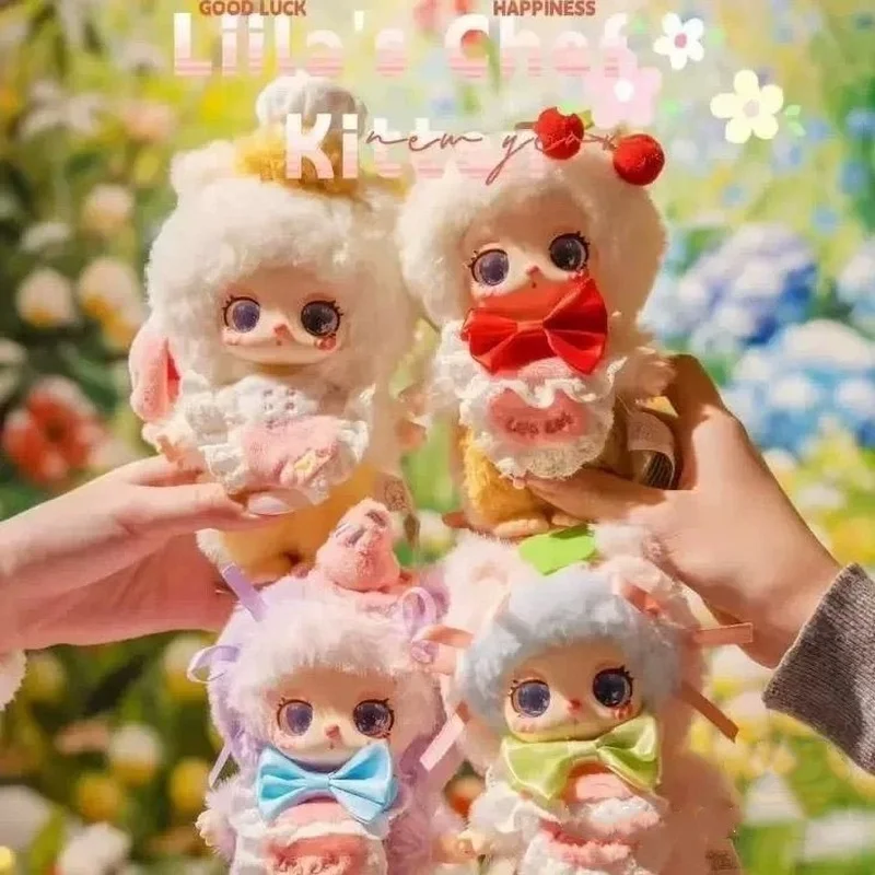 

New Genuine Liila V4 Blind Box Liila'S Chef Kitten Series Cute Vinyl Face Pendant Doll Mystery Box Toy Surprise Gift For Girls