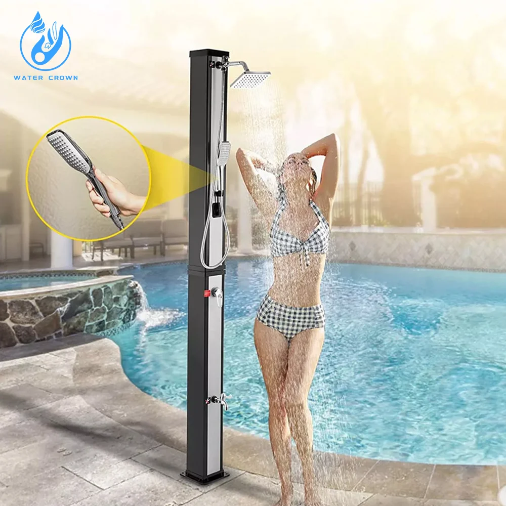 

Stainless Steel Pool Solar Shower Outdoor Spa Equipment Outdoor Swimming Pool Water Solar Shower