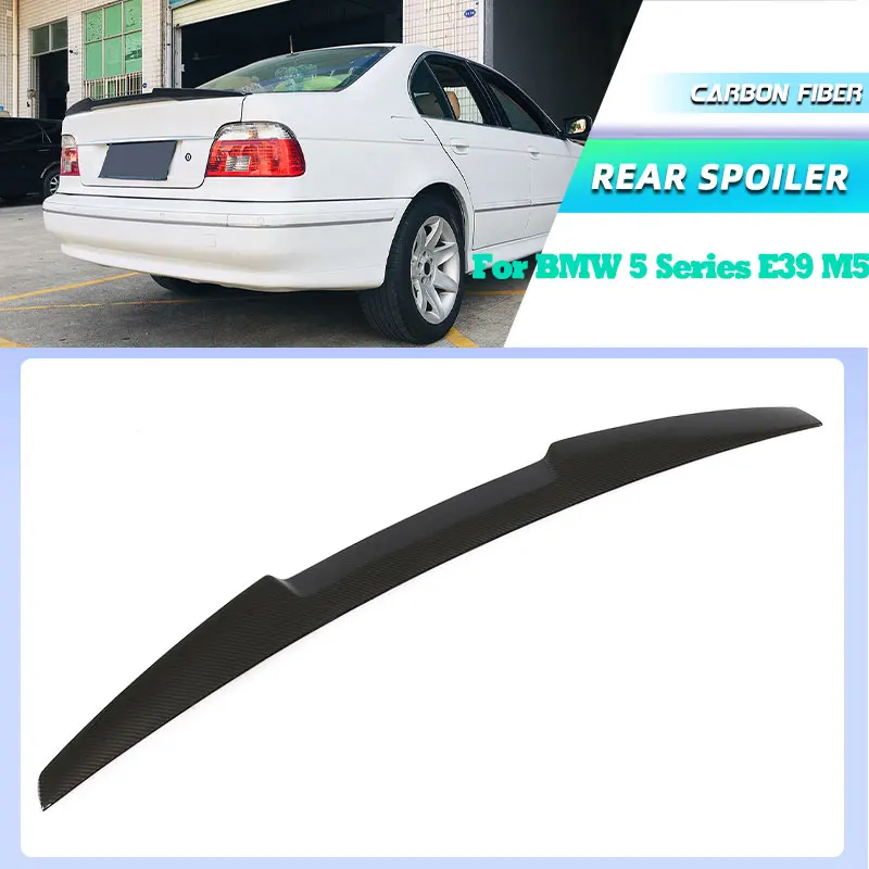 

Full Carbon Fiber Car Rear Trunk Spoiler Wings for BMW 5 Series E39 M5 1996-2003 Racing Rear Spoiler Boot Wing Lip Body Kit