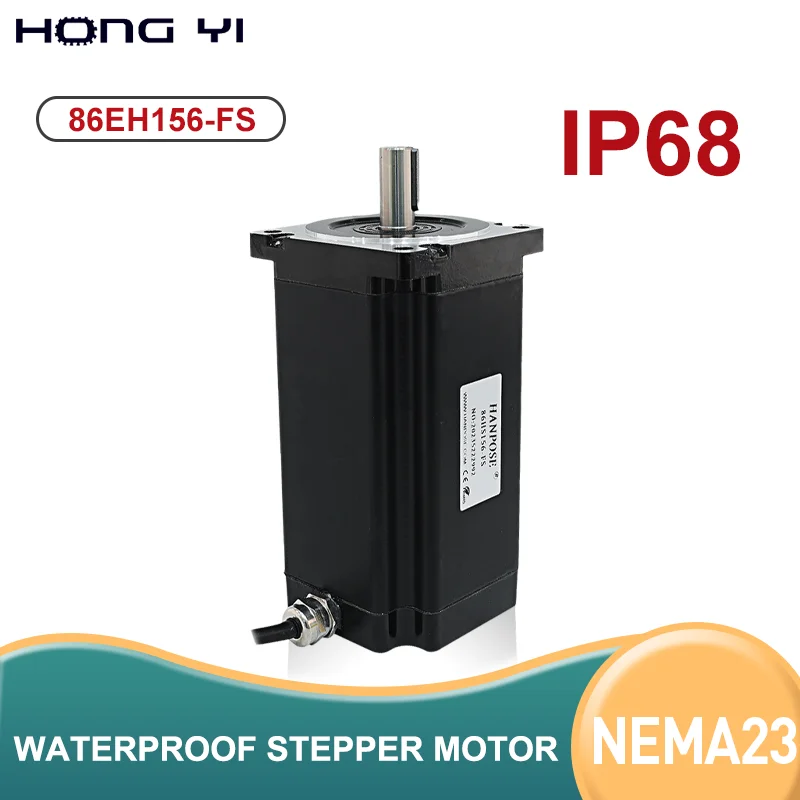 

86 водонепроницаемый шаговый двигатель 86EH156-FS IP68 водонепроницаемый крутящий момент 12 Нм с герметичным механизмом для подводных работ