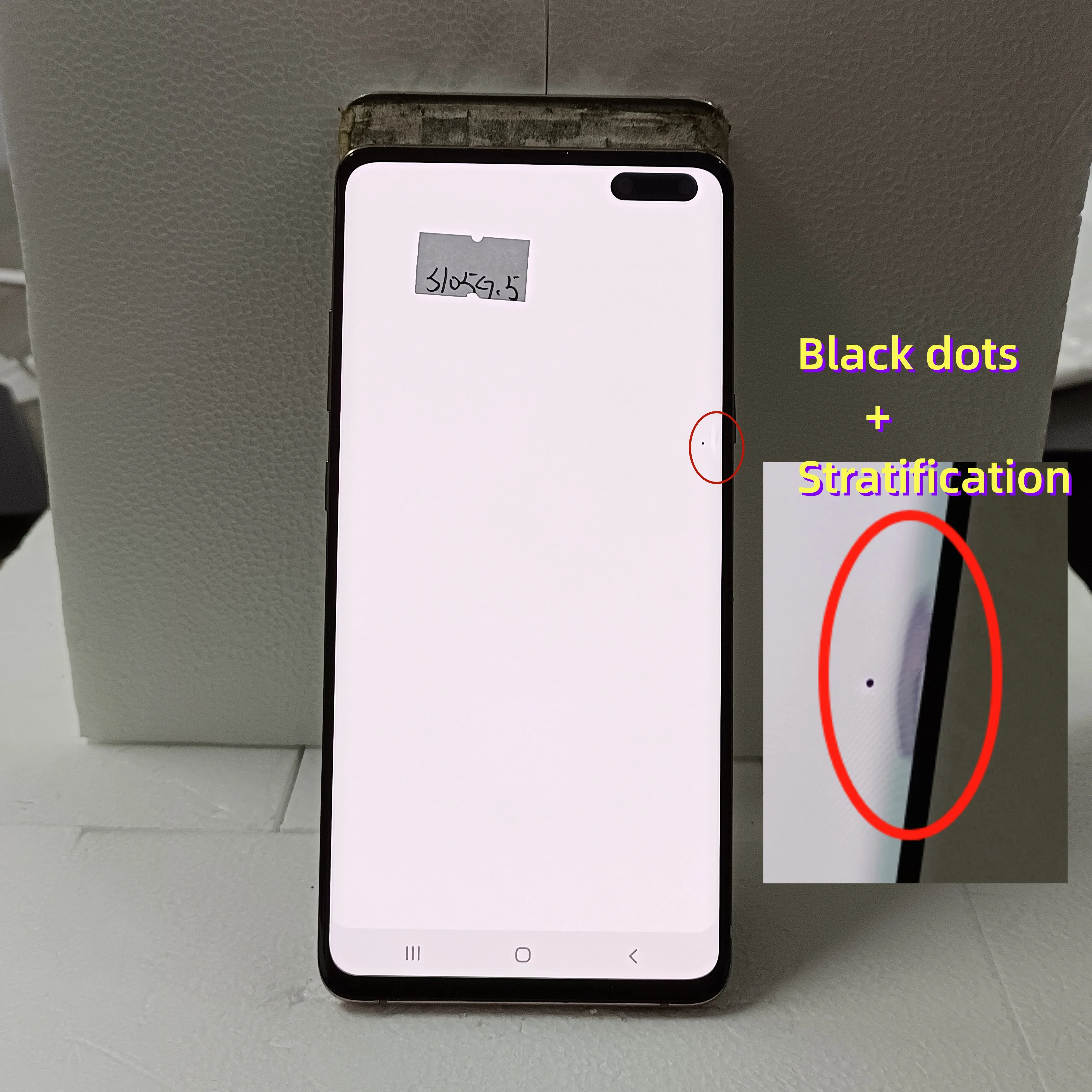 6.7''Super AMOLED Lcd For Samsung Galaxy S10 5g G977 G977f G977u Display Touch Screen Digitizer Replacement Panel With Defects