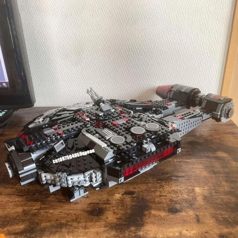 Nouveau 1400 pièces célèbre film de combat étoile Moc Dark Outrider ombres modèle bricolage idées créatives enfant jouet cadeau d'anniversaire Puzzle personnalisé