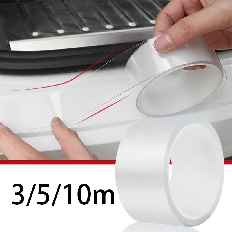 Car Threshold Sticker Transparent Anti-stepping Welcome Foot Pedal Anti-collision Bar Trunk Protection Invisible Protection