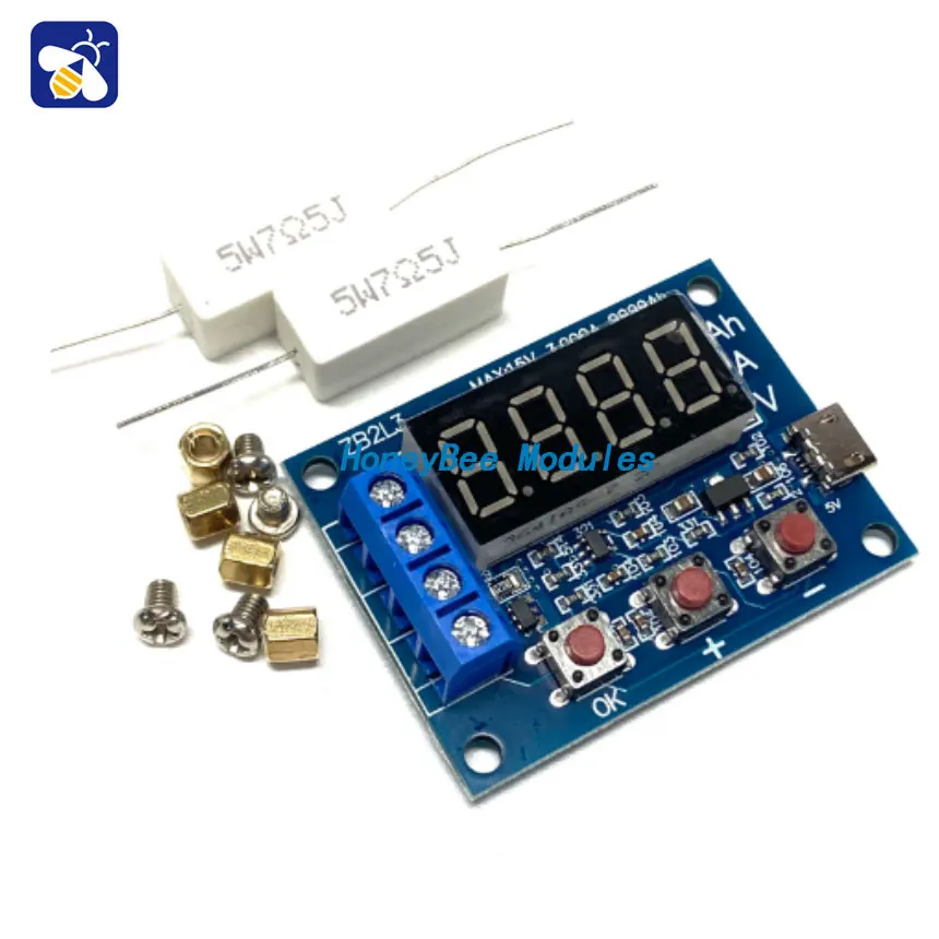 ZB2L3 battery capacity tester external load discharge type 12V lead acid battery 18650 battery capacity tester