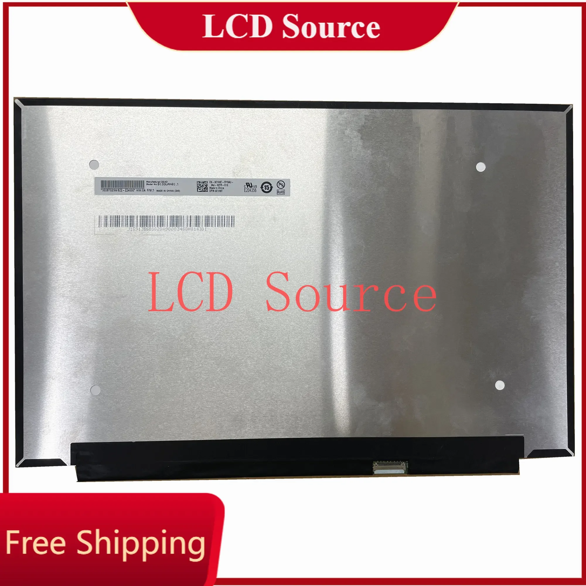 13.3 "pouces B133UAN01.1 1920 × 1200 IPS panneau d'affichage mince écran LCD LED pour ordinateur portable