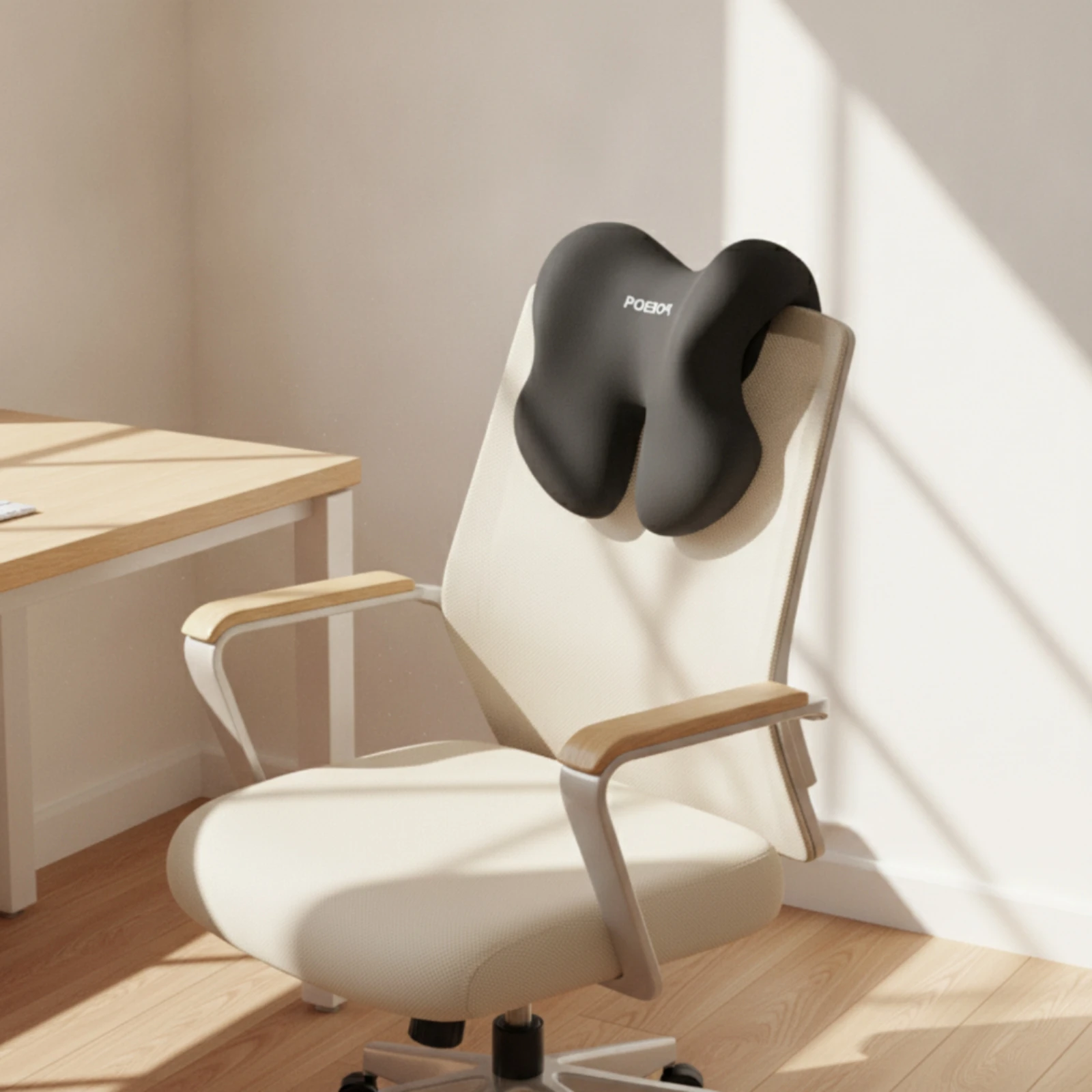 Headrest Cushion Ergonomic Chair Headrest Neck Pillow Contoured Neck Support Pillow Supportive for Office Workers