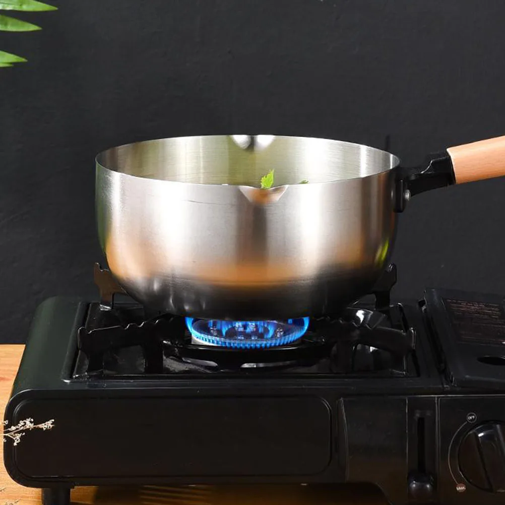 

Nonstick Saucepan Premium Soup Pot Complementary Food Heating Ergonomic Handle Melting Food Drainage Stew for Noodles