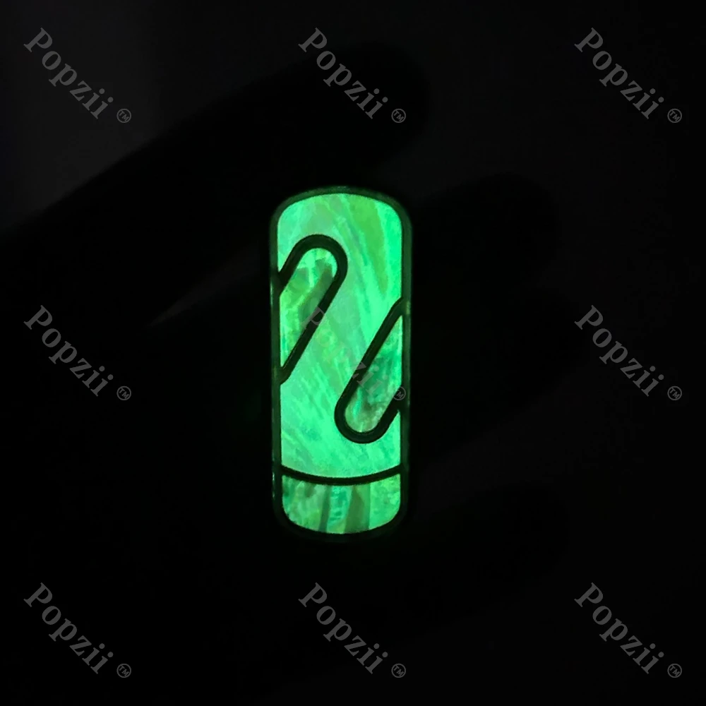 Yedc revestimento luminoso de aço inoxidável ultra fino ímã slider fidget brinquedos alívio do estresse gadgets juguetes