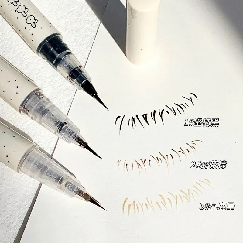 Xixi Original ink lint free eyeliner pen is naturally thin and not easy to be smudged. It looks white and brightens naturally