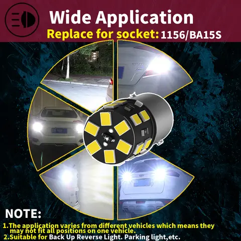 2pcs LED Reverse Light Bulb Lamp P21W BA15S Canbus For VW Passat B5 B5.5 B6 Golf mk3 mk4 mk5 mk6 3 4 5 6 Polo 6n 6r 9n Touran 8 best sales mk3 golf - №2