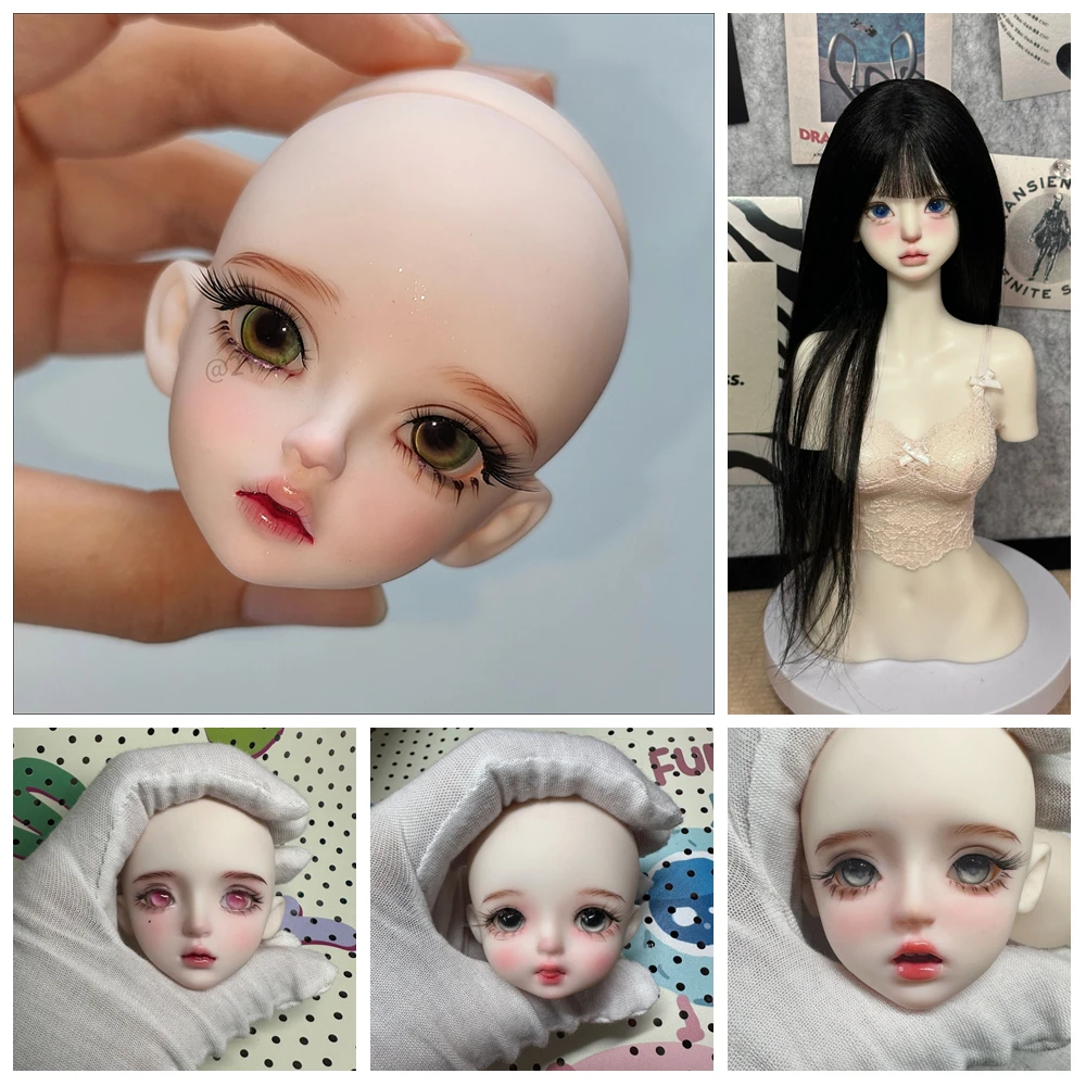 

1/6 YOSD Girl bjd doll practice head make face makeup face doll accessories PVC vinyl