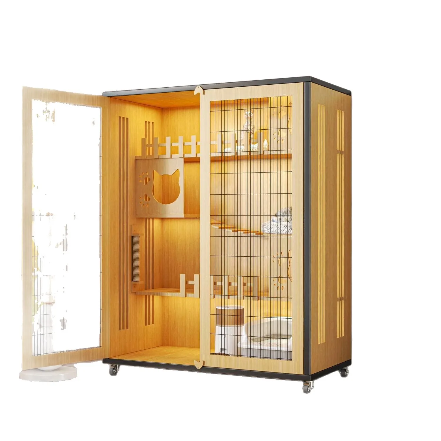 Pet villa household indoor nest cage oversized free space cabinet house