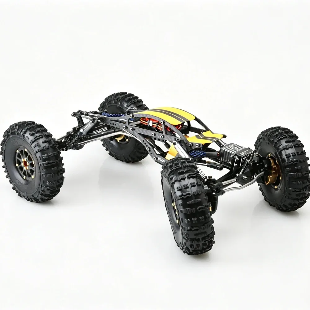 RHINORC Yue Coupe 4WS Carbon Fiber RC Crawler RTR 335mm WB Lightweight LCG MOA Competition Rig