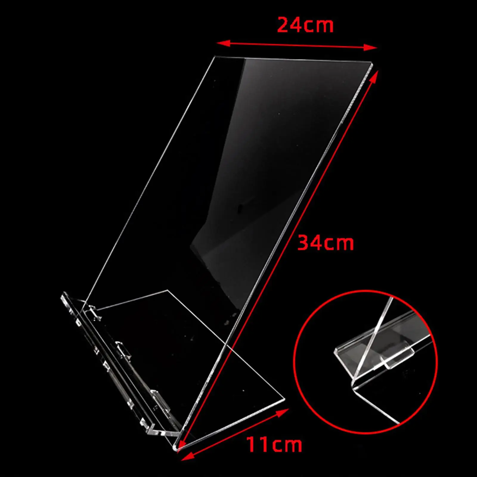 Acrylic Shirt Support Bracket Clear Display Stand for Retail Shop Countertop Holder Clothing Rack Elegant Prop
