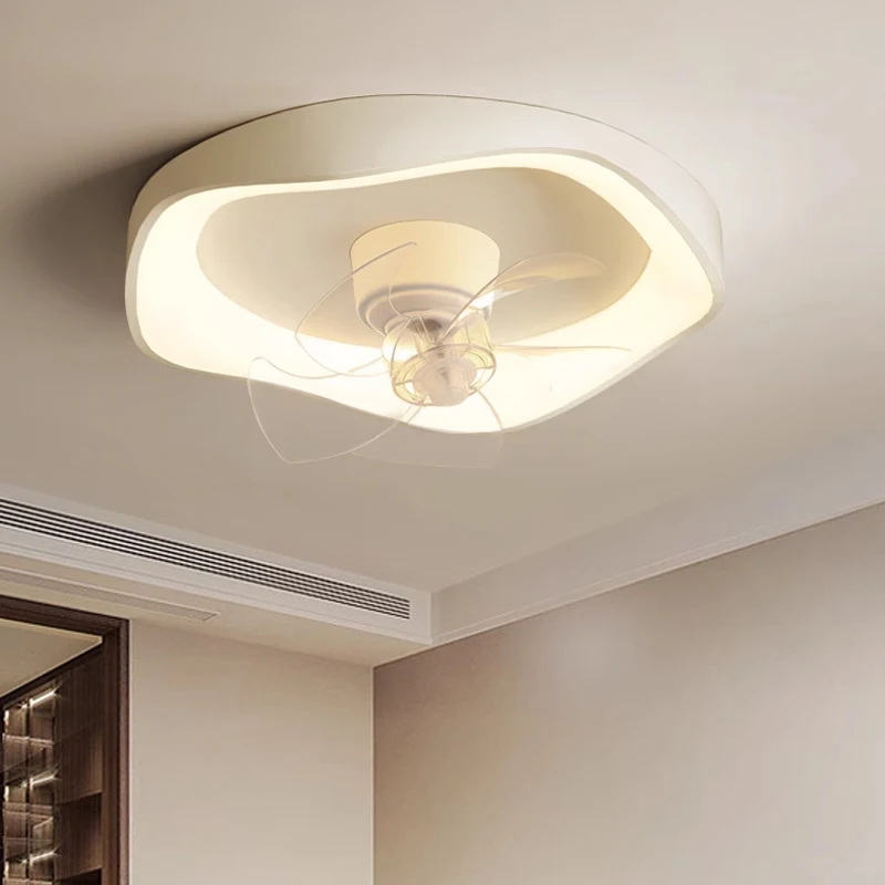 

Bedroom fan lamp household integrated ceiling fan lamp dining room ceiling lamp with moving head fan