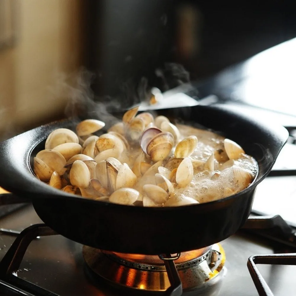 SoriYanagi, a Japanese imported southern iron cast iron soup pot, double ear stew pot, uncoated raw iron pot