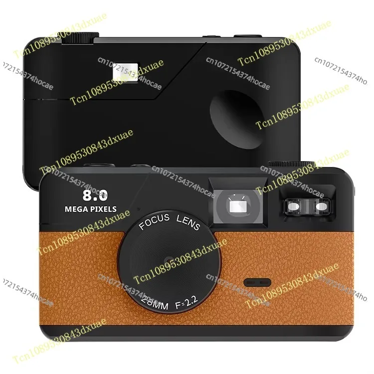 Instant Print Camera An easy-to-use lightweight retro compact screen-less digital camera for traveling beginners