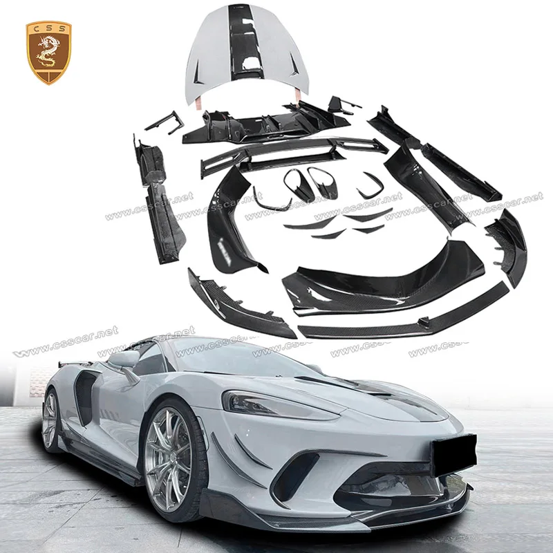 

Replacement Style Rear Bumper Lip For Mclaren GT Upgrade CSS Rear Fender Air Vent Cover Warp Angle High Wing Welcome Pedal