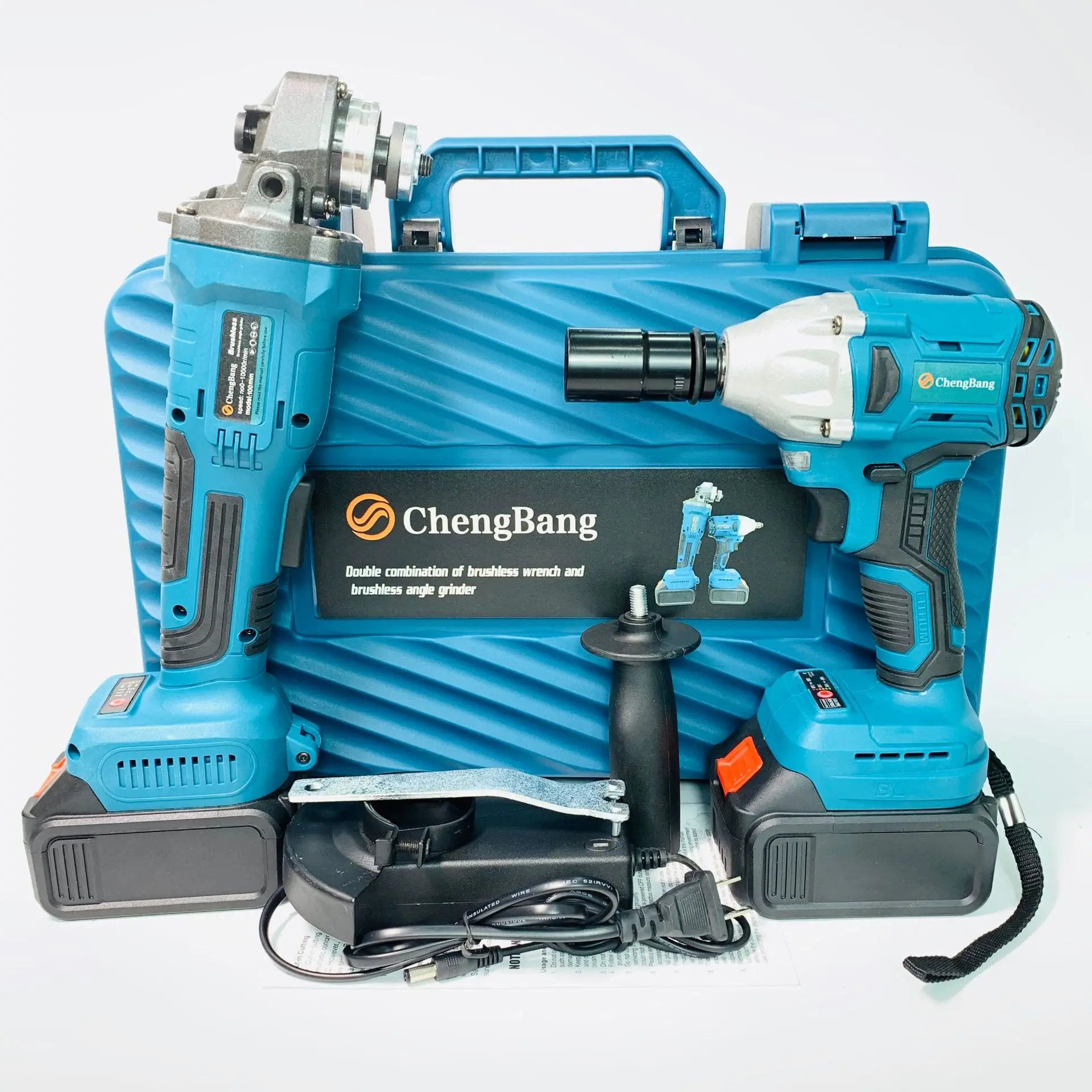 

brushless electric wrench cordless angle grinder 21v Lithium battery tool Charging tool set rechargeable impat wrench