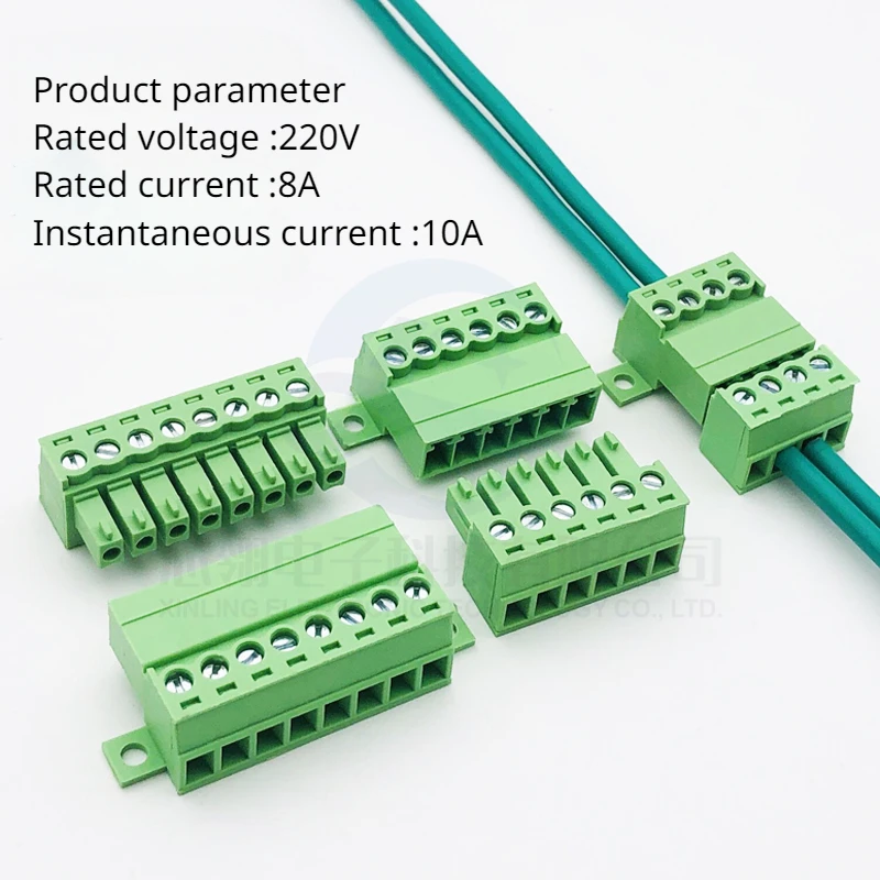Fixed bottom plate solder-free15EDGRK-3.81mm Plug-in type 2EDGRKC Plug and pull terminals