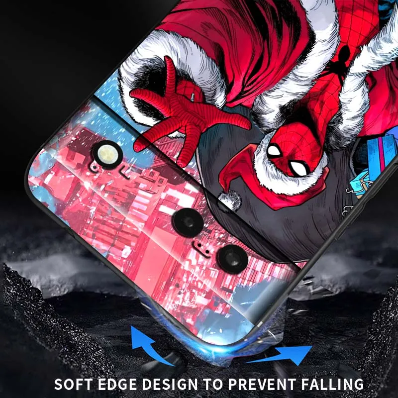 غطاء M-Marvels S-Spiders M-Mans لهاتف Google Pixel 10 9a 9 8A 8 7 7A 6 6A Pro XL 2024 5G أسود ناعم من السيليكون #6