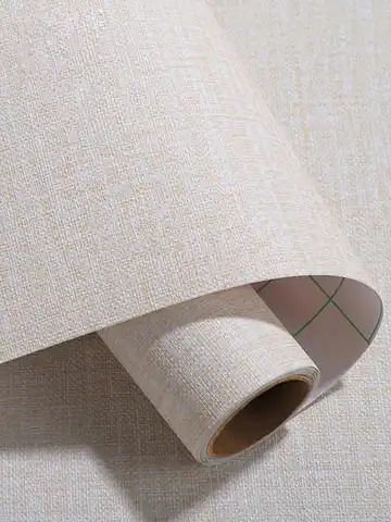 셀프 접착 린넨 벽지, 방수 탈착식 벽지, 거실 벽 장식, 필링 및 스틱 스티커, 너비 20 cm, 40 cm, 50cm
