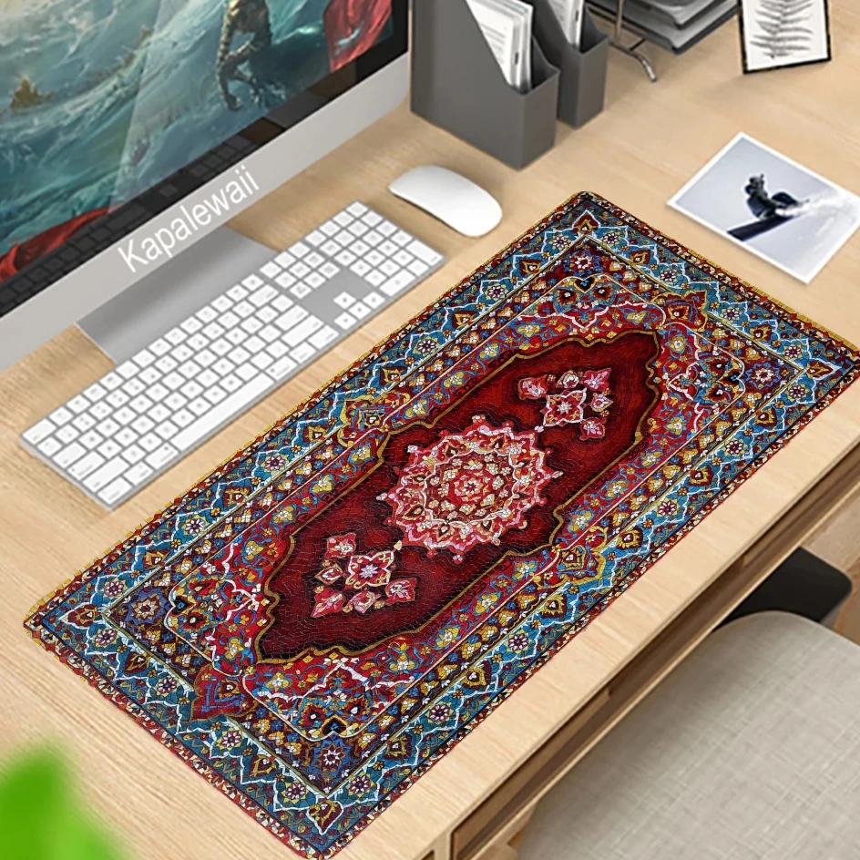 Persian Carpet Custom Large Xxl Mouse Pad Keyboards Rubber Gaming Mousepad Desk Mat For Game Player Desktop Computer Laptop Mat