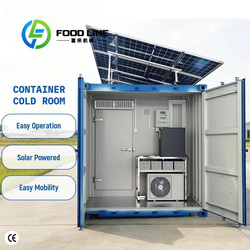 Industrial Solar Container Cold Room 40ft Captures Solar Radiation To Solve Power Shortage Issues In Mountain Plantation Orchard