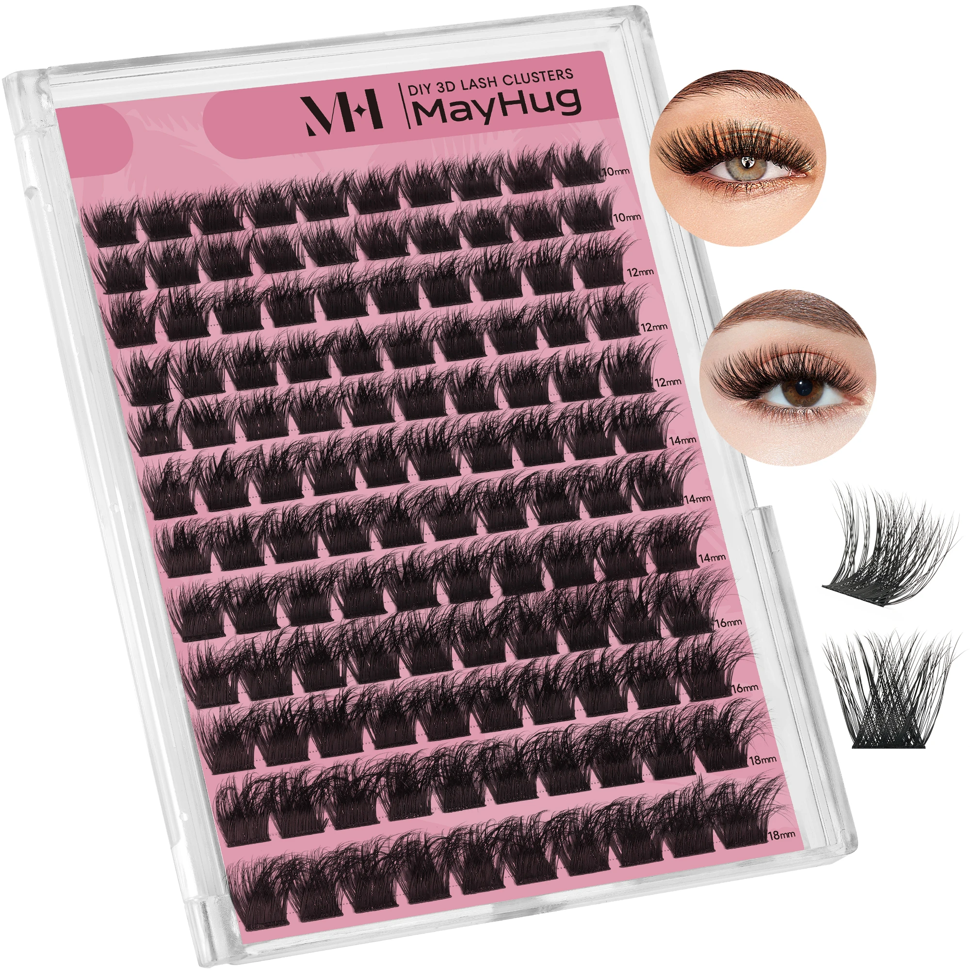 

144pcs Lashes Dramatic Cluster False Eyelashes Individual Lash Clusters 3D individual Fluffy Soft Natural Lashes Extension