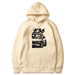 Winter E36 Car Hoodies Spring Autumn Women Tops Aesthetic Clothes Fashion Men Sweatshirt Graphic Hoodie E36 Hoodie Top