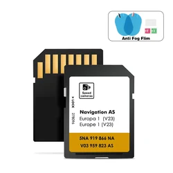 NEW for VW Discover Media Navigation AS V23 Map UK Europe 2026 Sat Nav SD Card 32GB