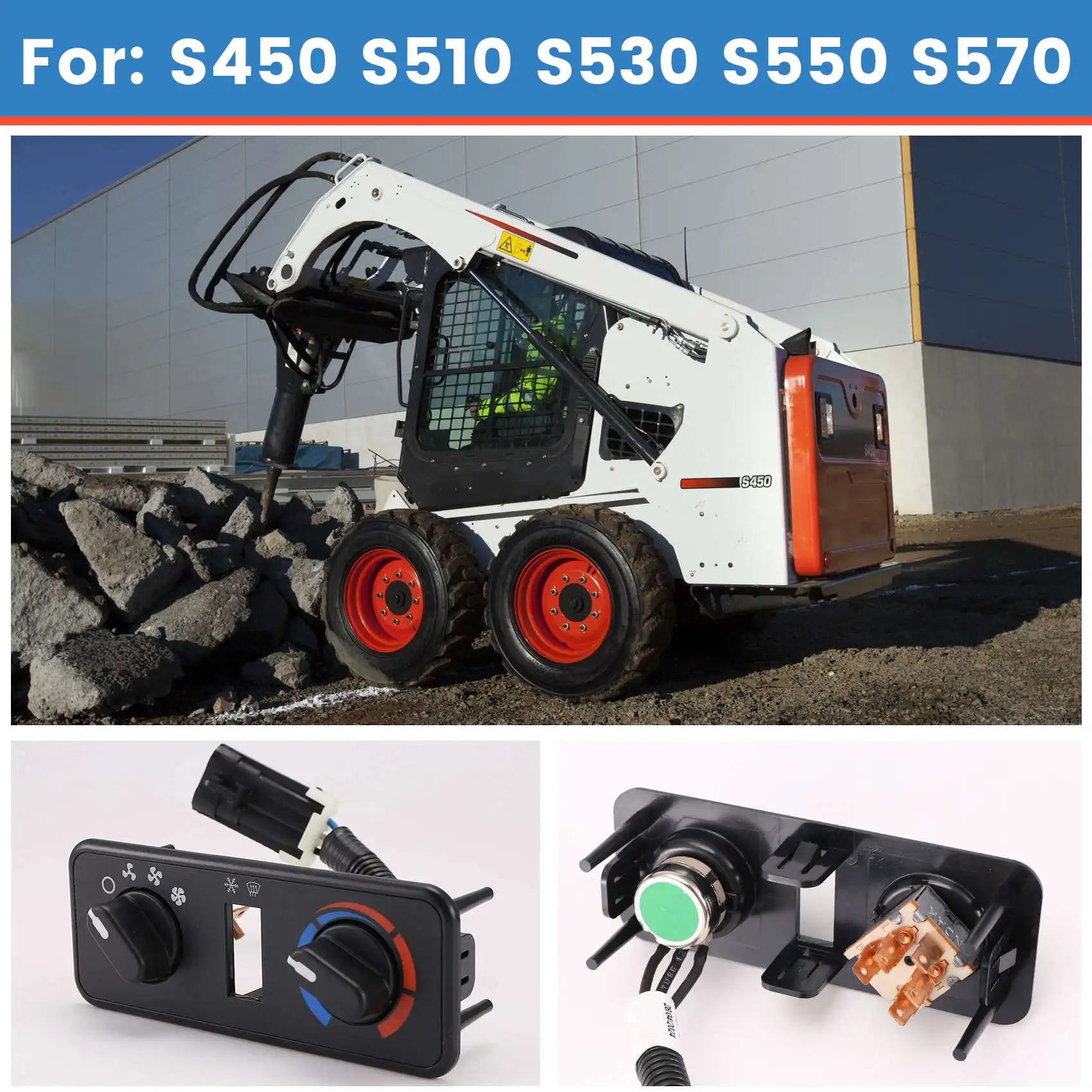 

Прецизионный переключатель кондиционера 7240823 для Bobcat S450 S510 S530 S550 S570, панель управления нагревателем