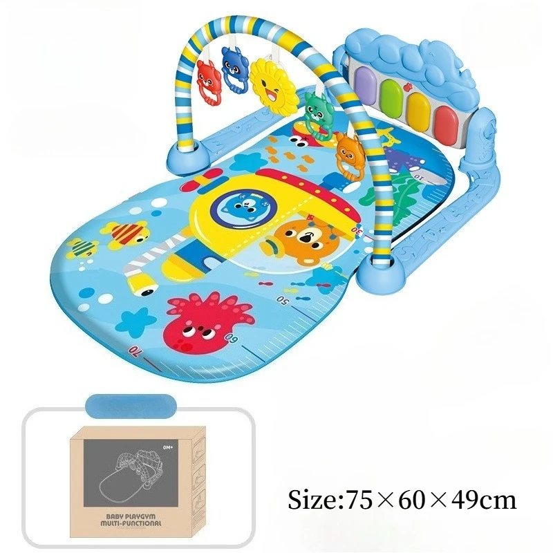 Picture 7: Baby Activity Gym Rack 0-36 Months Early Education Toy Gifts Musical Newborn Piano Keyboard Crawling Blanket Pedal Play Mat