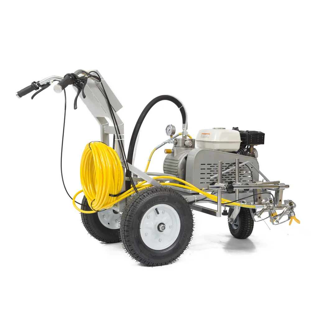 Cold Spray Road Line Marking Machine Road Striping Machines For Airport Runway Painting Adjustable Spray Width 6HP Customized