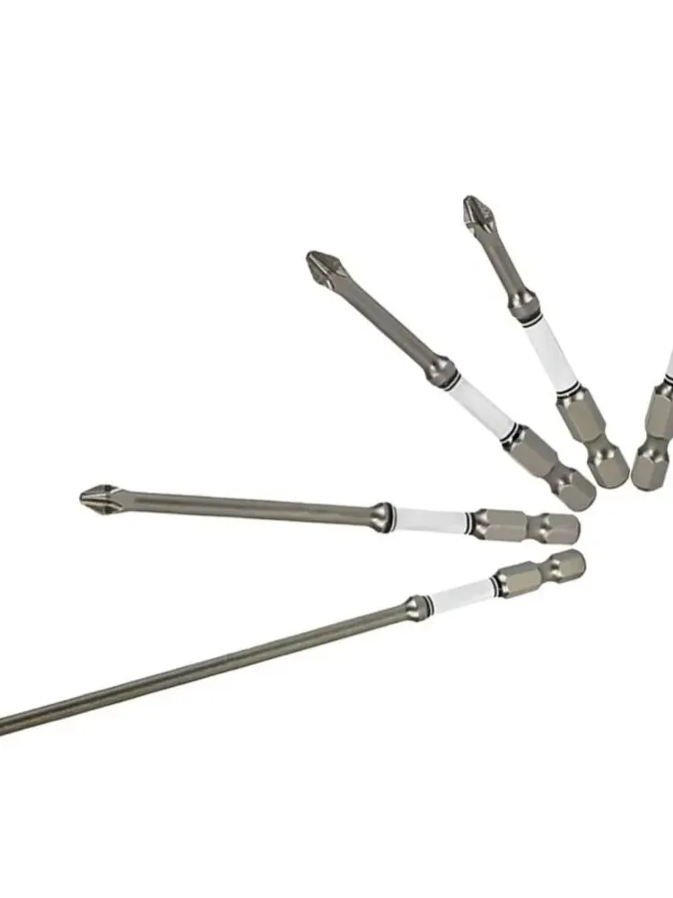 Embout de tournevis magnétique antidérapant à tige hexagonale, tête PH2, tournevis électrique, outils à main, 50-1/4mm, 150