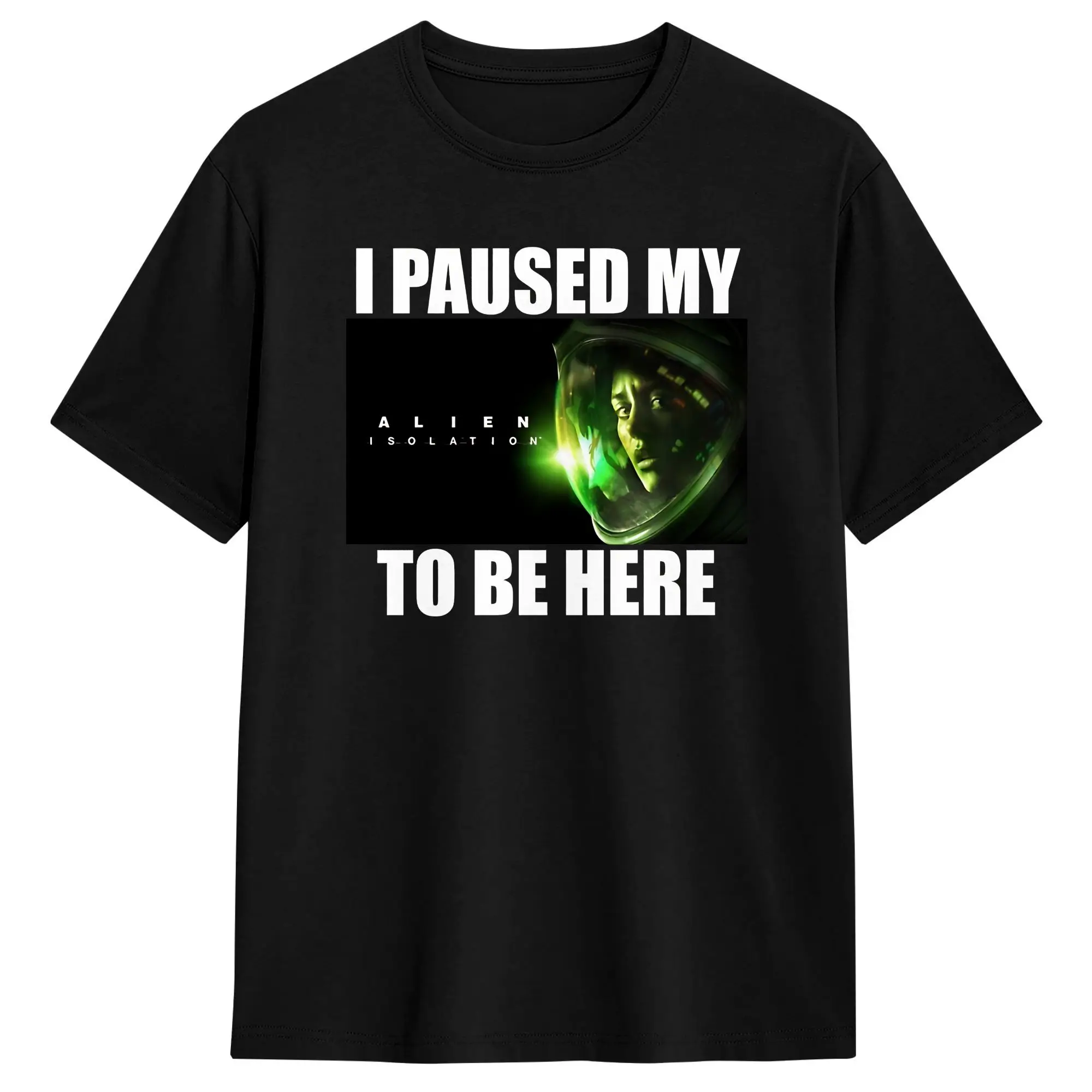 Horror Isolation Game Alien T Shirt Summer  Hippie T-Shirts Couple Cotton O Neck Oversized Tees Short Sleeve Awesome Tops