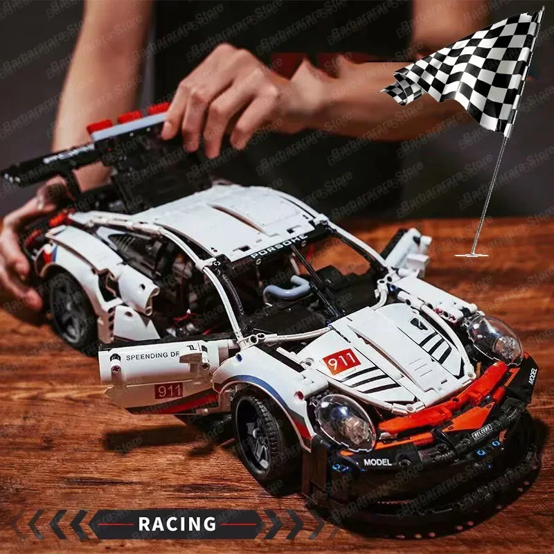

911RSR1580 Pcs Technical Classic Super Racing Car Building Blocks Model Bricks Vehicl Toy For Kids Birthday Boys Gift Compatible