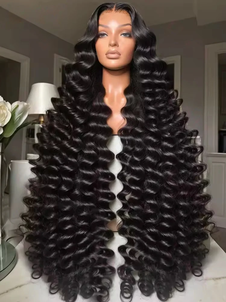 

Loose Wave13x413x6 HD Lace Front Hair Wig 30 40 Inches Brazilian Water Depth Wave Shaped 100%Real Human Hair For Black Women