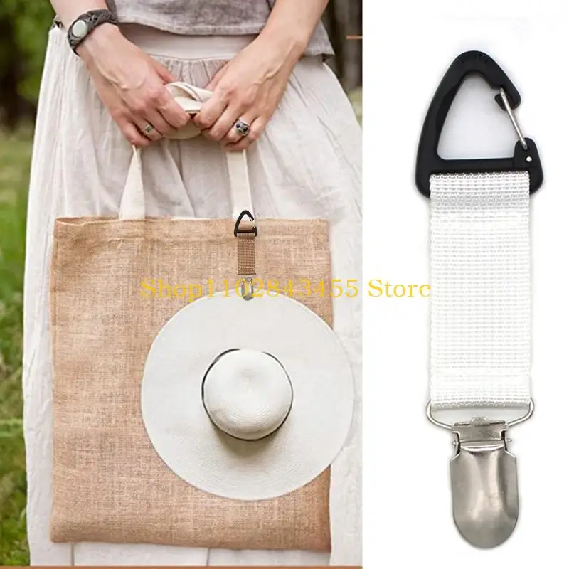 

49MC Hat Clip for Travel Hanging on Bag Backpack Handbag for Beach Traveling Portable