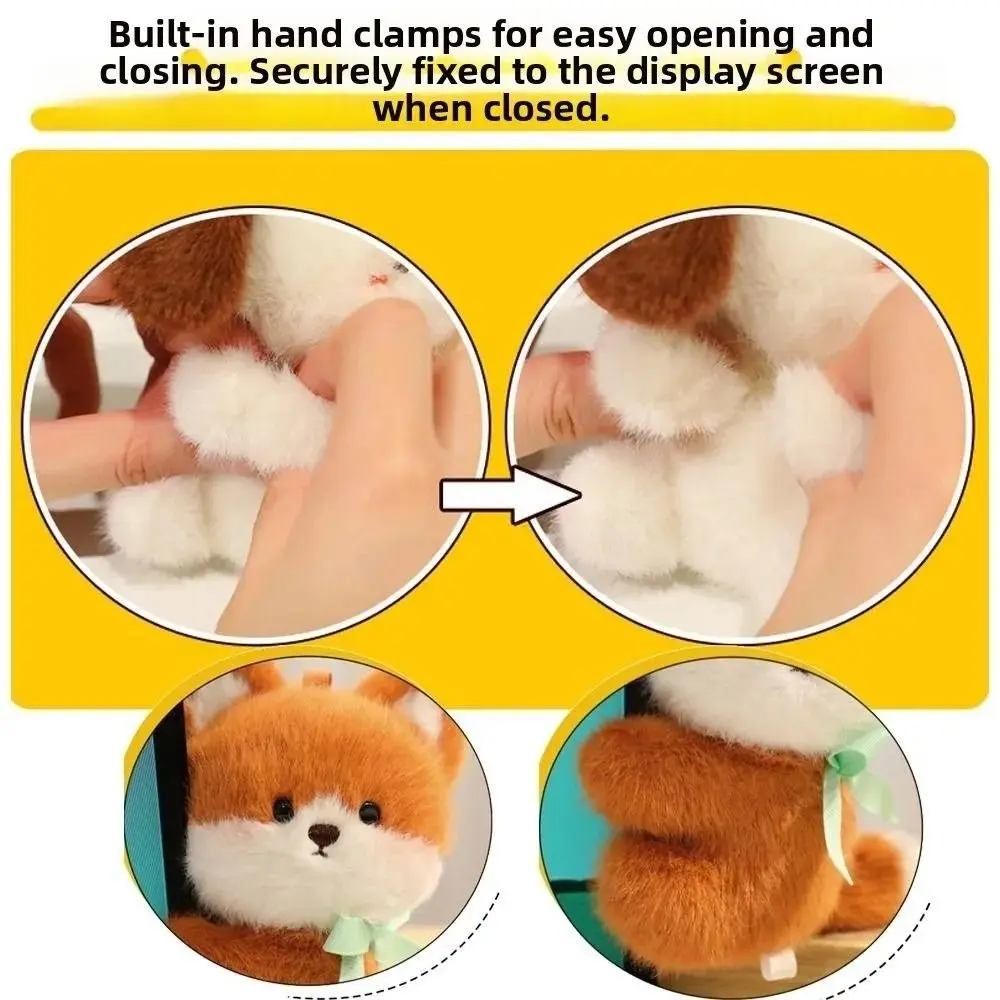 

Зажим для штор в виде кролика из ПП-хлопка, мягкая игрушка-обнимашка, имитация, декоративный мультяшный зажим для компьютера, для дней рождения и вечеринок