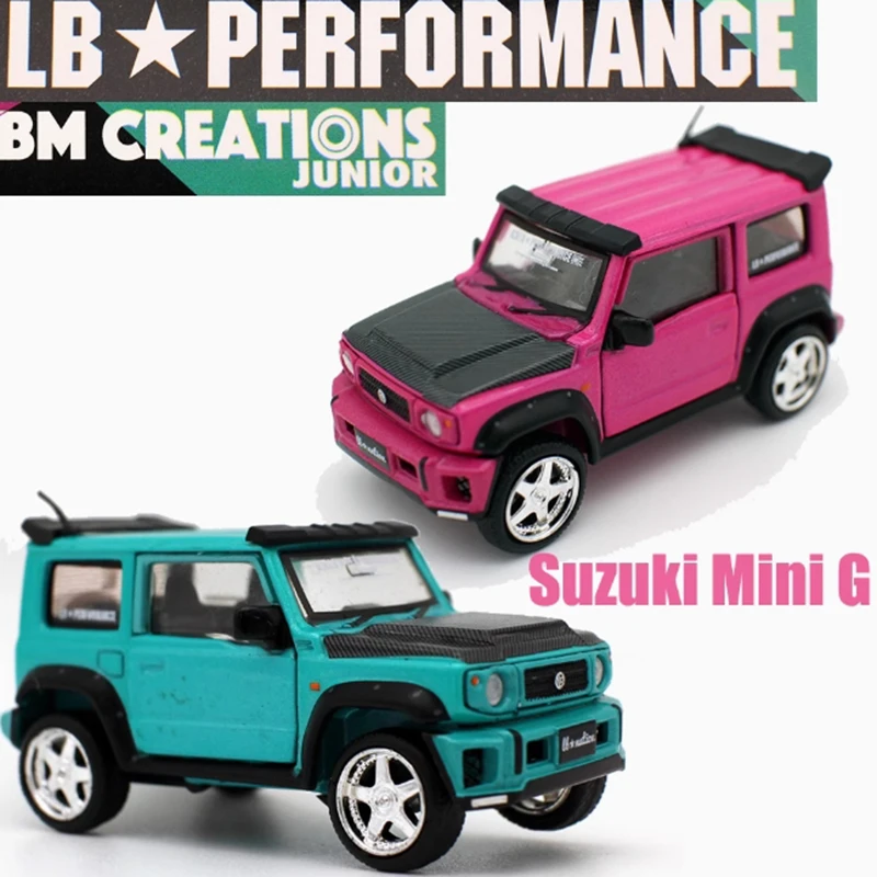

BM 1:64 масштаб Suzuki MINI G Jimny внедорожник модель автомобиля из сплава статическая коллекция декоративные праздничные игрушки сувенирный подарок