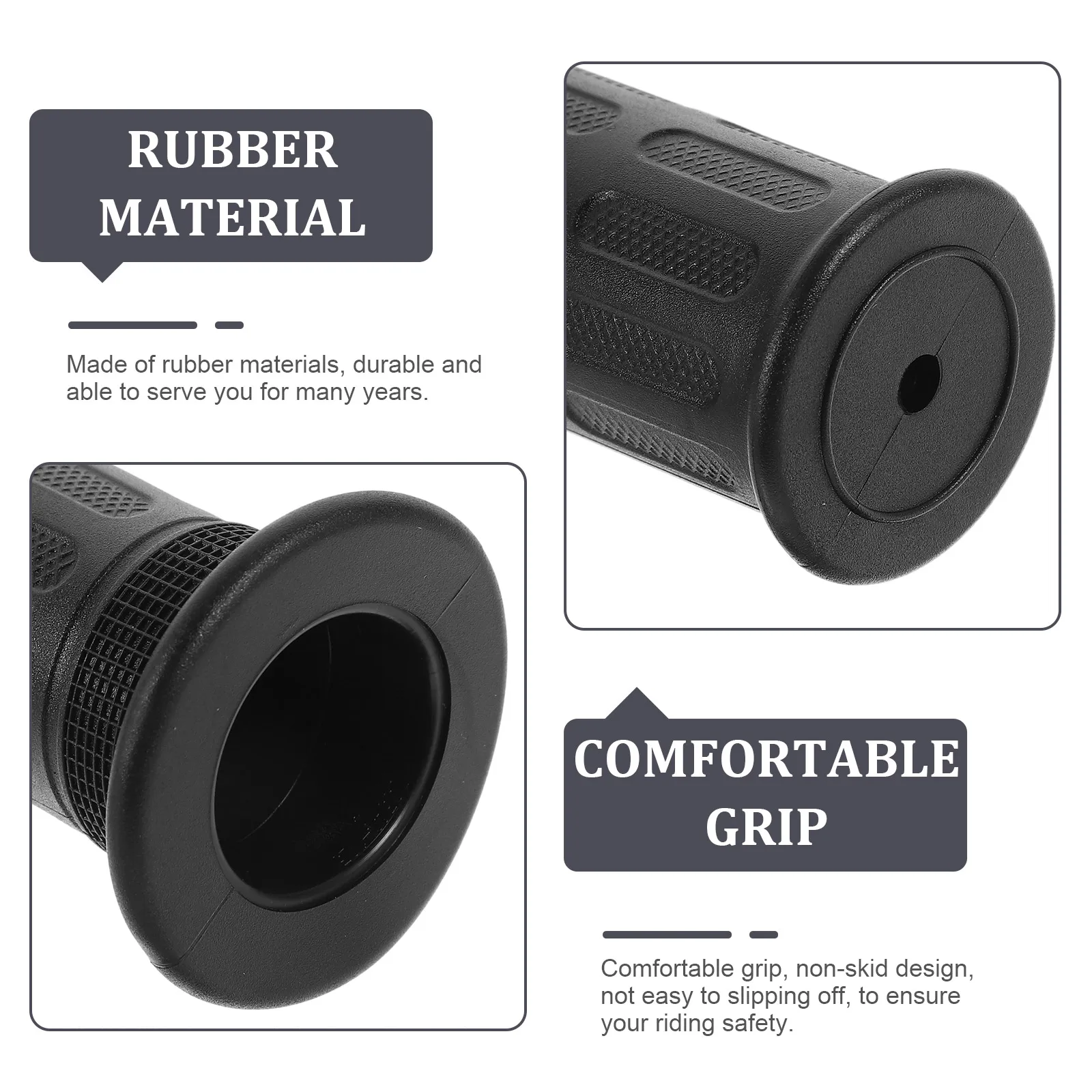 

8Pcs Anti-Skid Bicycle Handlebar Grips Rubber Shockproof Handle Covers Mountain Bike Accessories Cycling Handle Protectors