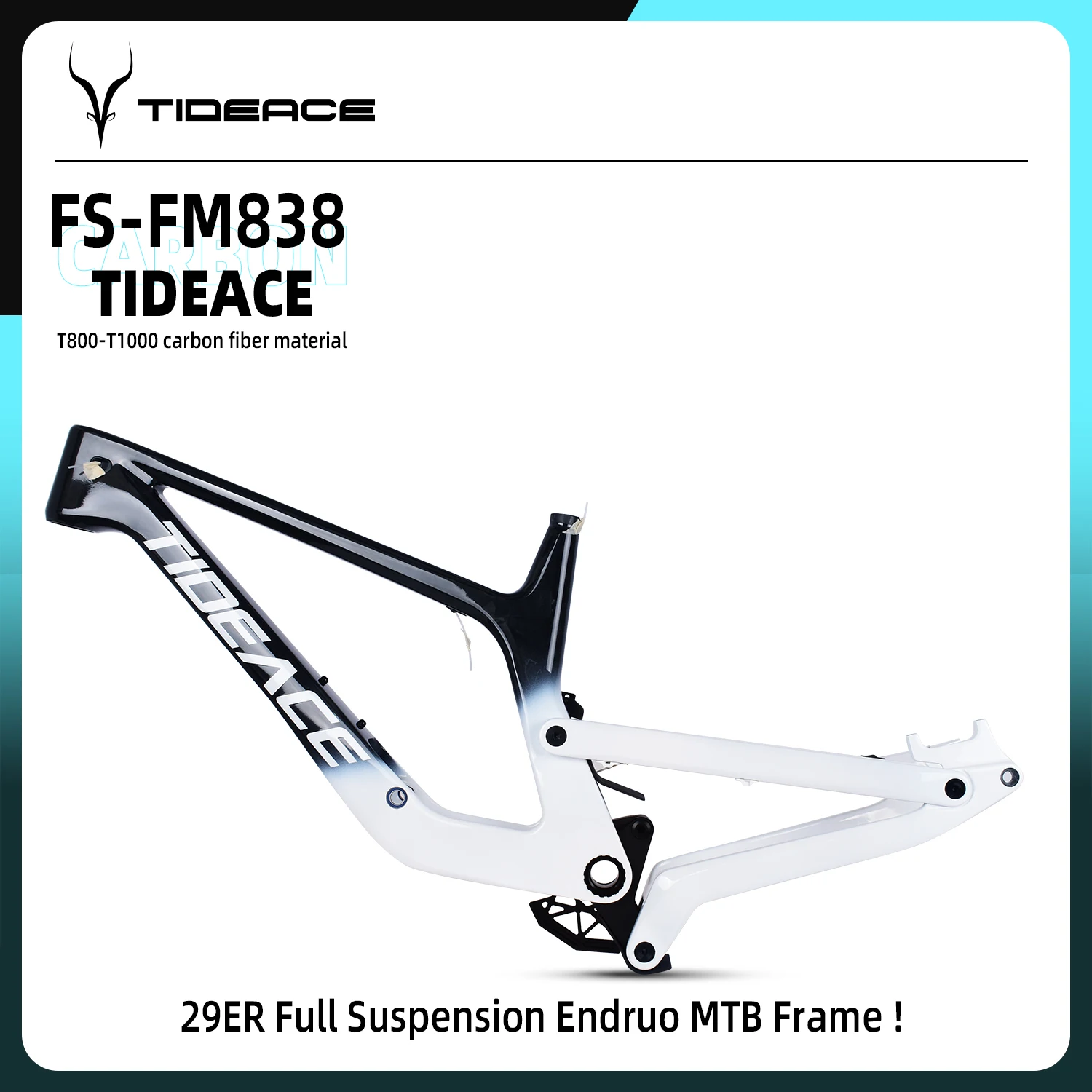 

HVP 29er Enduro MTB Full Suspension Carbon Frame 29 Mountain Bike Boost Soft Tail Bicycle Frames 205x65mm Travel 170mm