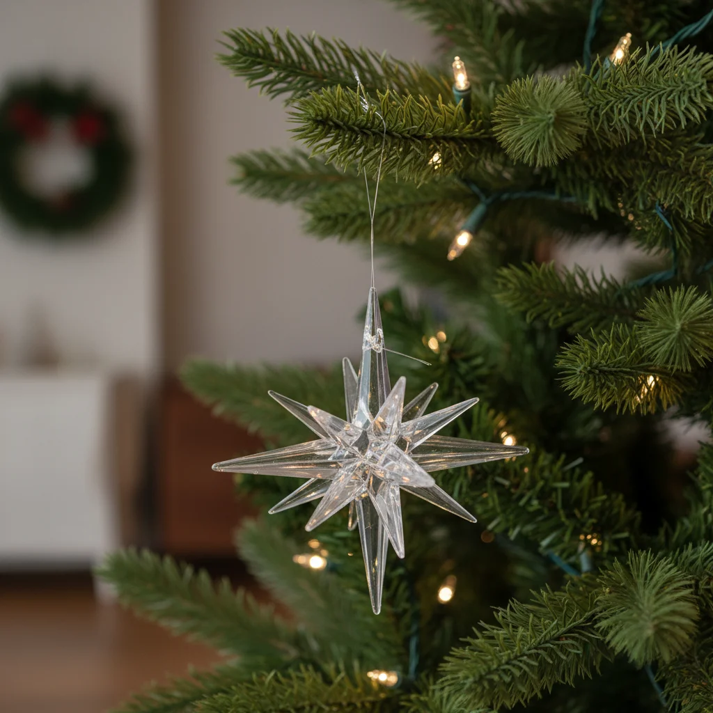 

Christmas Tree Star Pendant Party Supplies Exploding Star Xmas Hangging Ornament Transparent Photographic Props Home Decoration