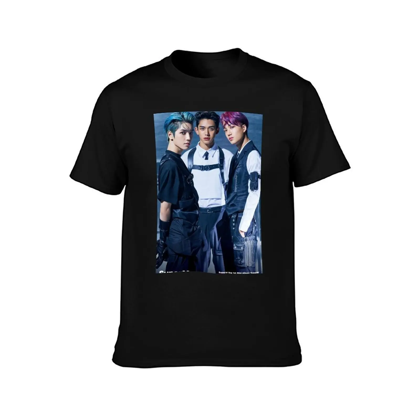 SUPERM JOPPING TAEYONG KAI LUCAS T-Shirt, Summer Casual Cotton Tee, Oversized Streetwear Tops, Vintage Graphic Print