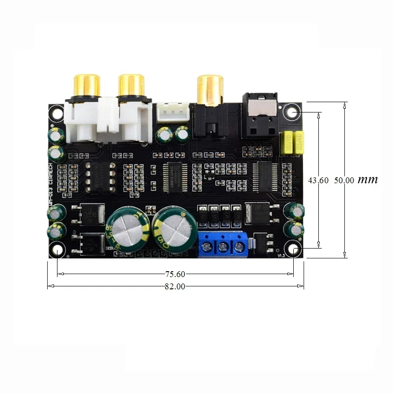 New CS8416 CS4398  24bit 192K AC 12V Digital Interface DAC Optical Coaxial Input Decoder Board