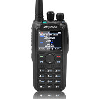 AT-D878UVII Plus Anytone Ham Amateur Walkie Talkie AES256 Encryption BT PTT GPS Dual Band Digital DMR Analog APRS USB-C Charging