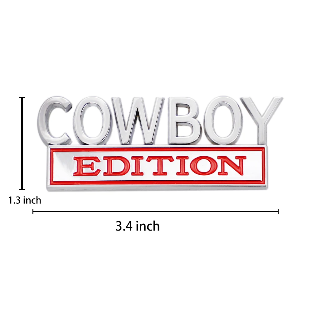 3D COWBOY EDITION Emblem Car Sticker Accessories Car Tools Auto for All Kinds of Models Decoration Car Accessories